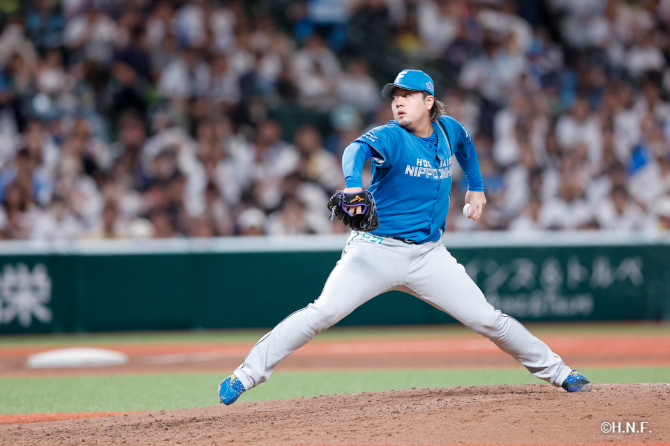8回裏、堀投手01
