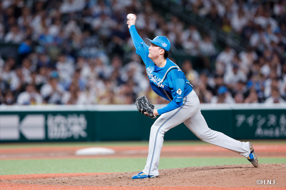 9回裏、柳川投手02