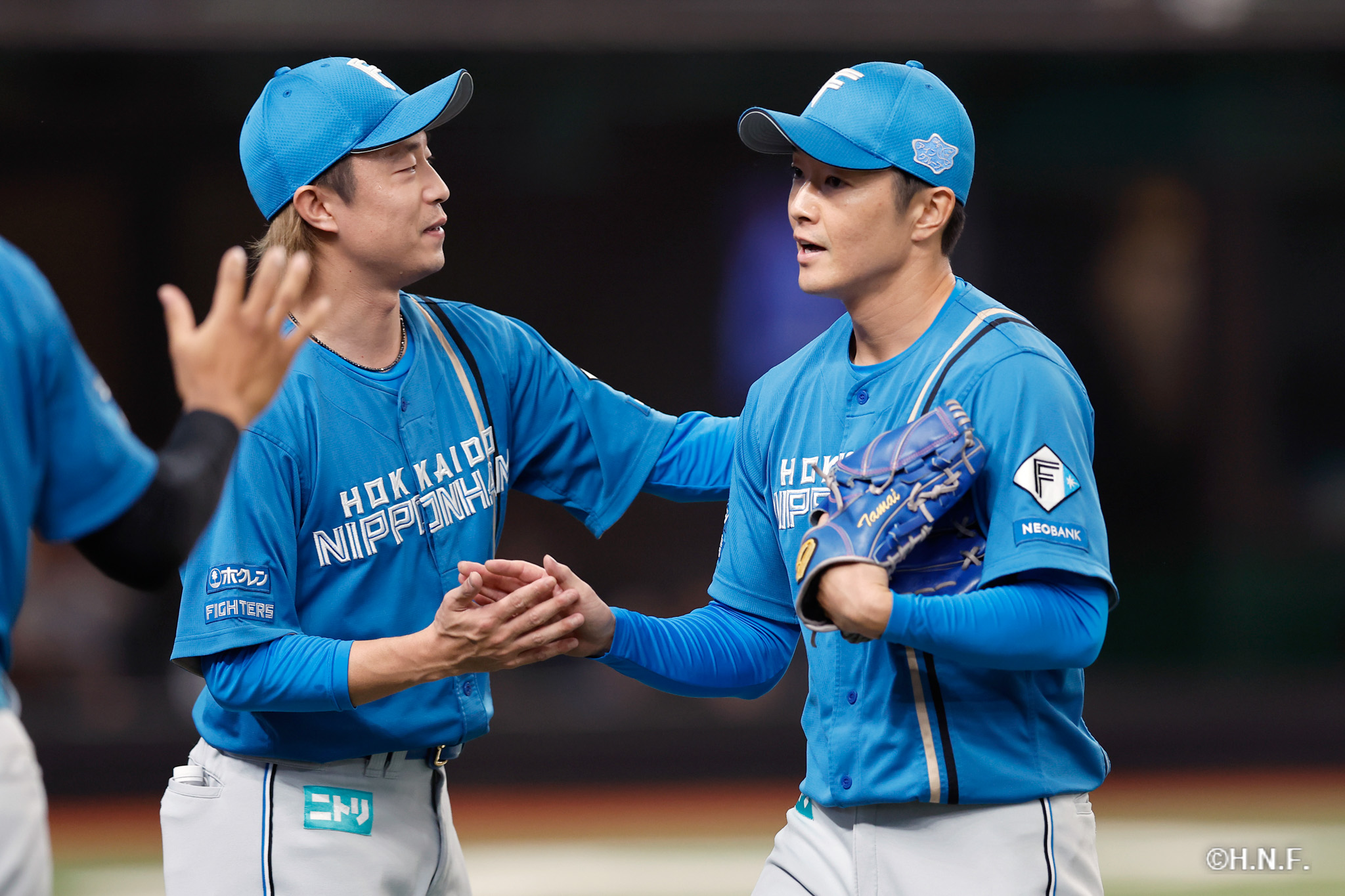 6回裏、玉井投手と島本投手