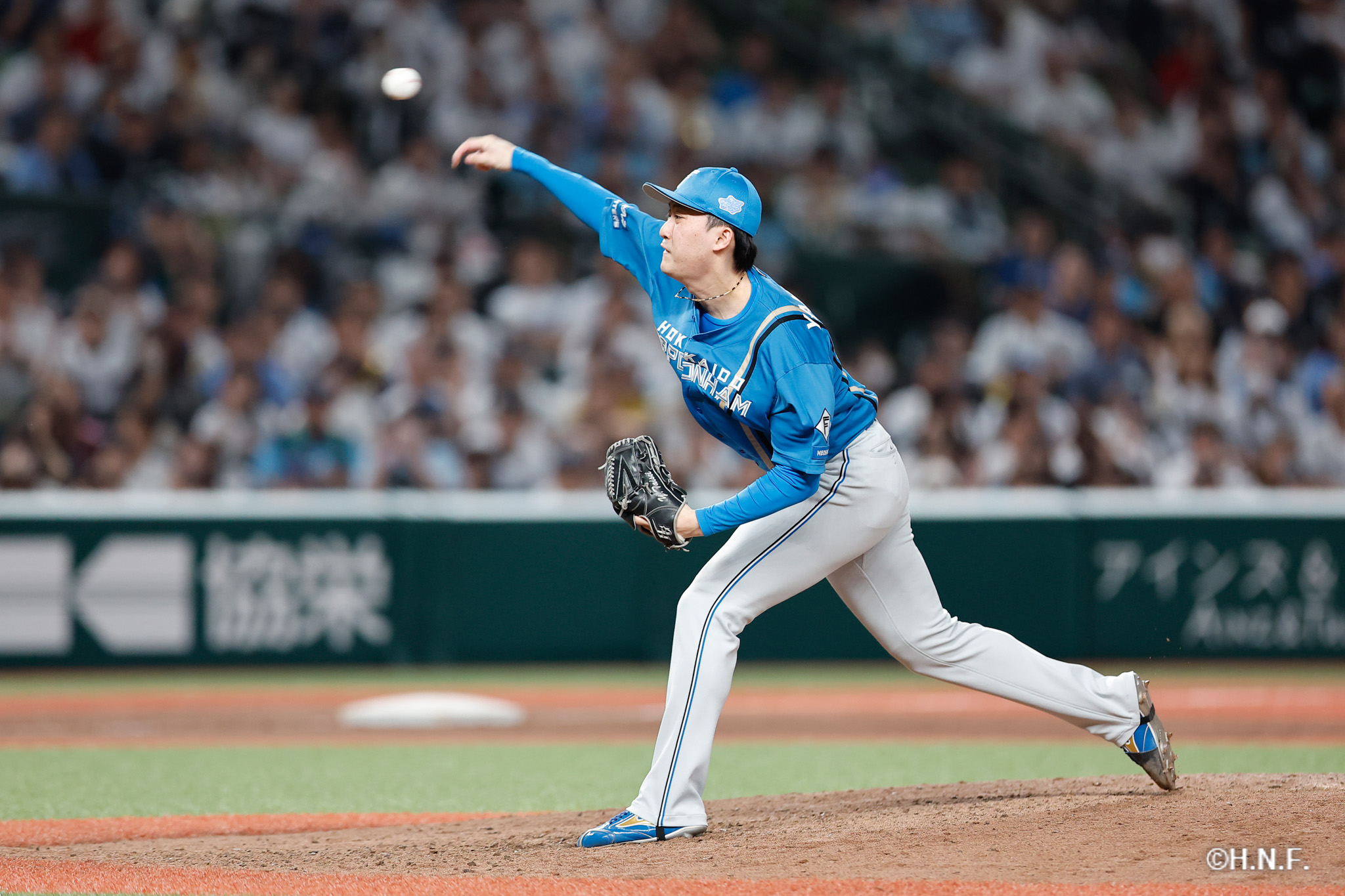 9回裏、柳川投手02