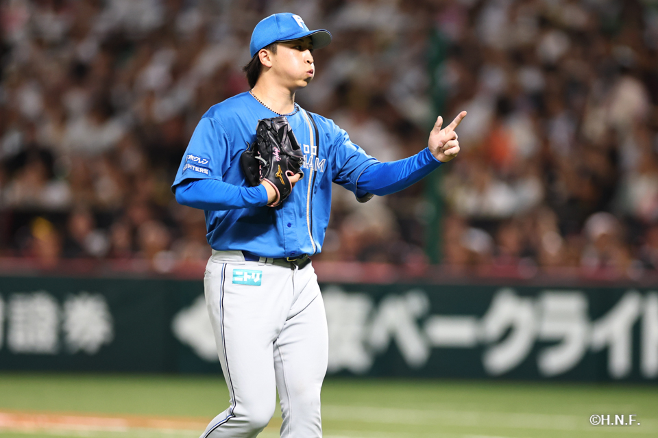 7回裏、細野投手02