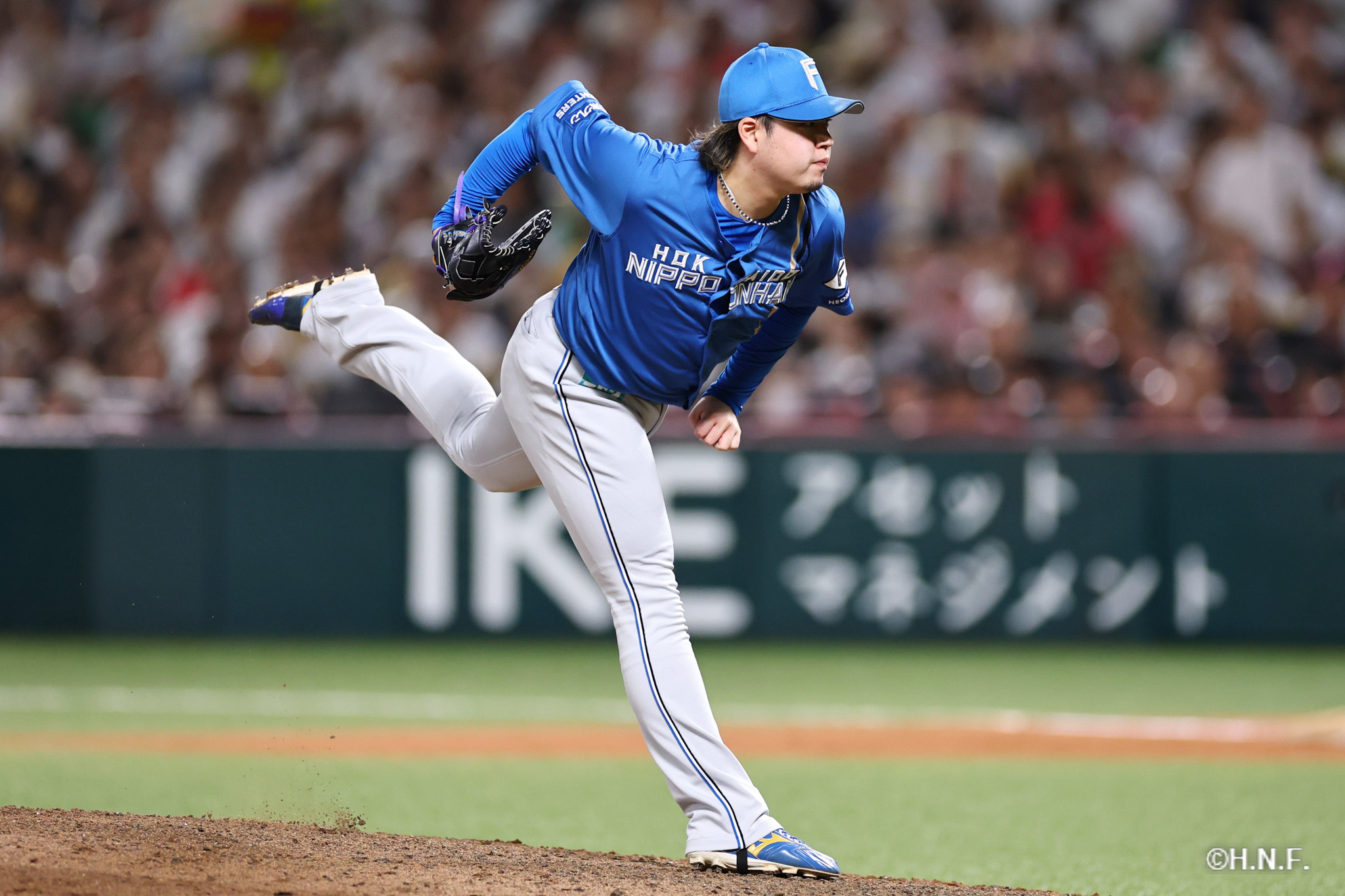 8回裏、堀投手01
