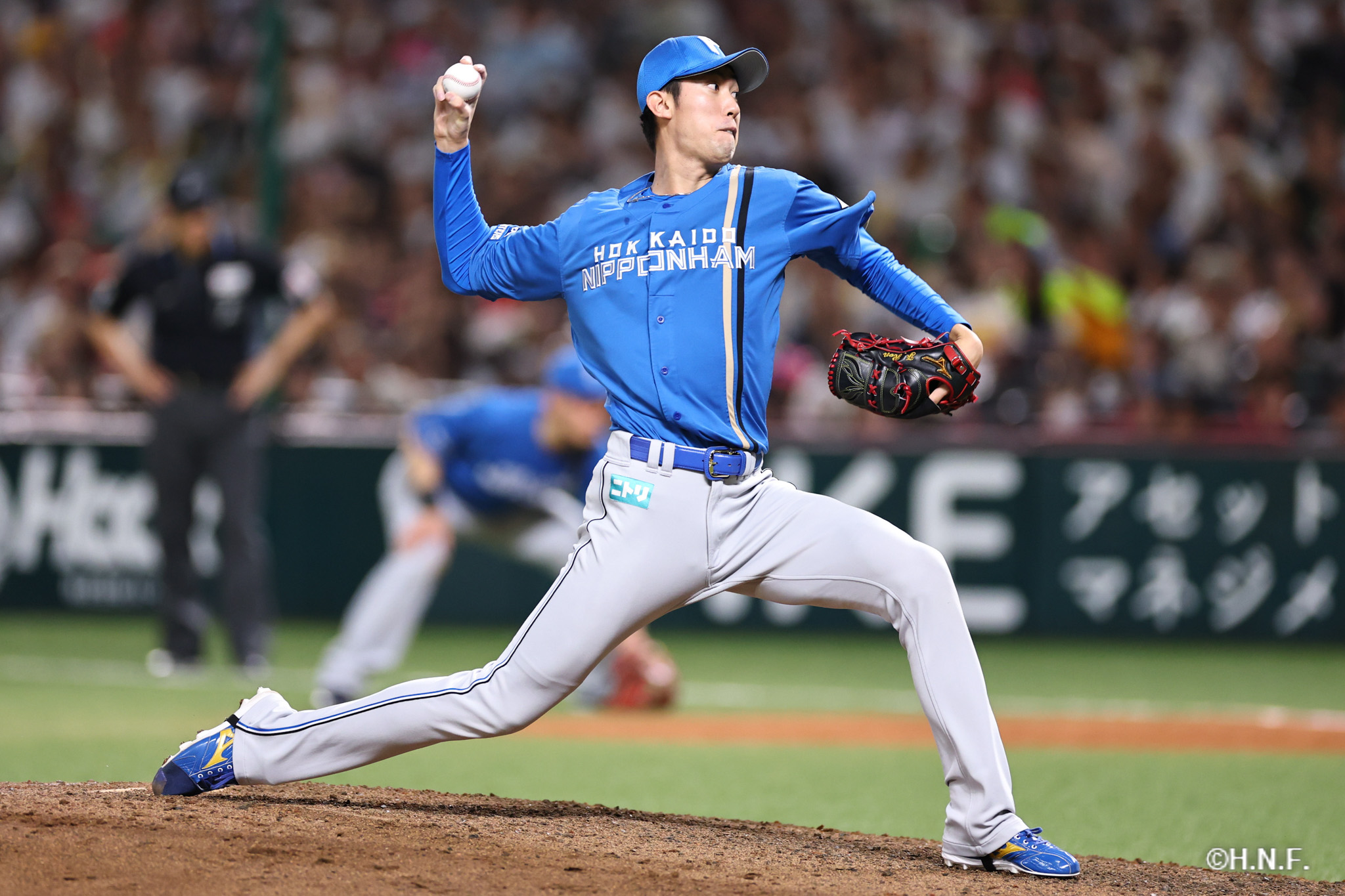 9回裏、福島投手02