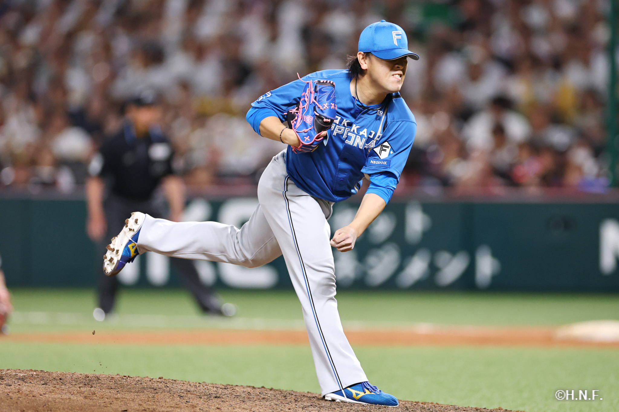 5回裏、河野投手02