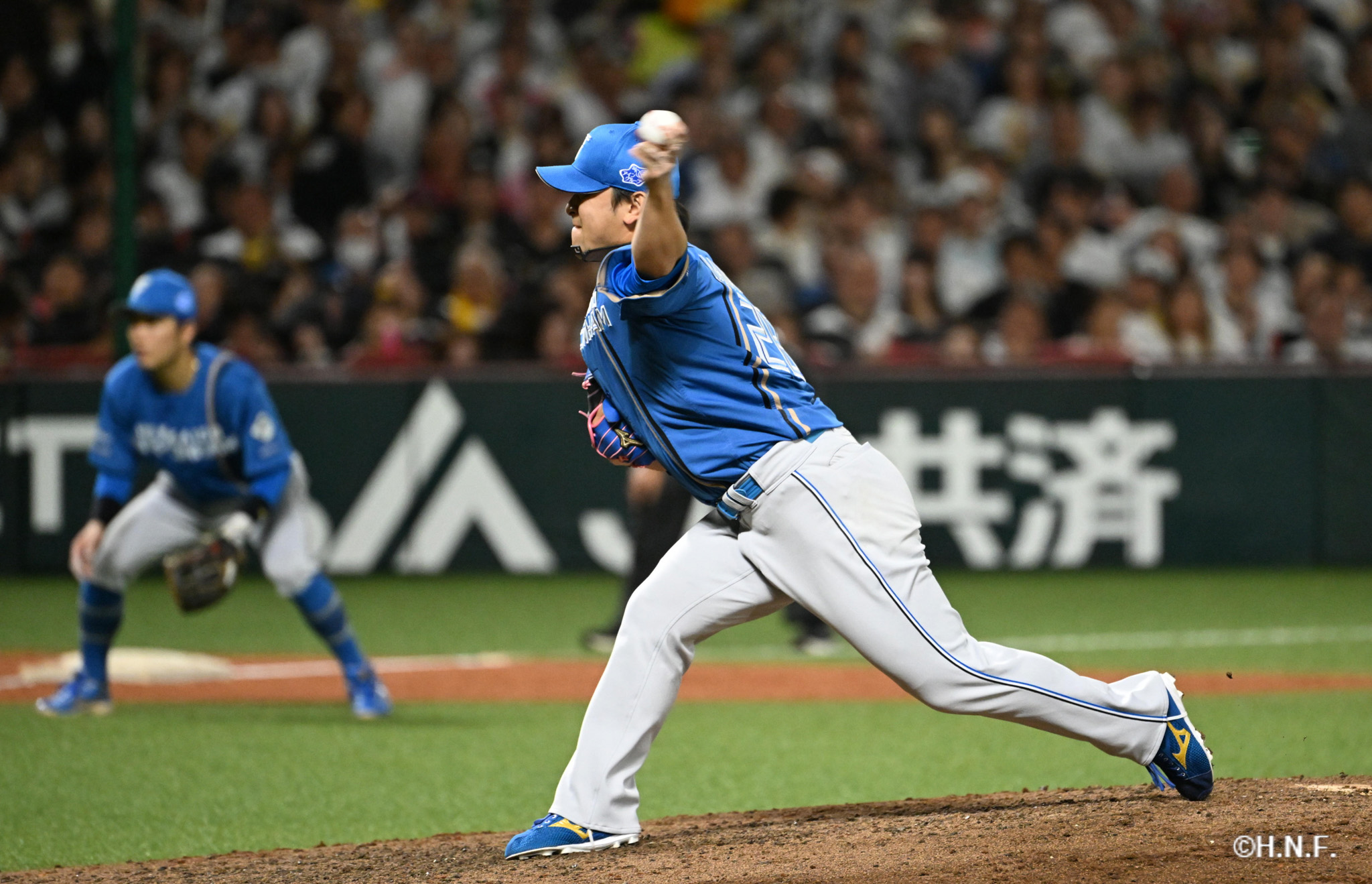 5回裏、河野投手03