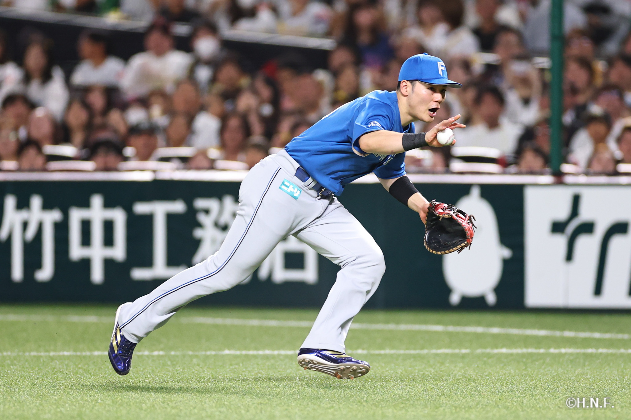 5回裏、清宮選手