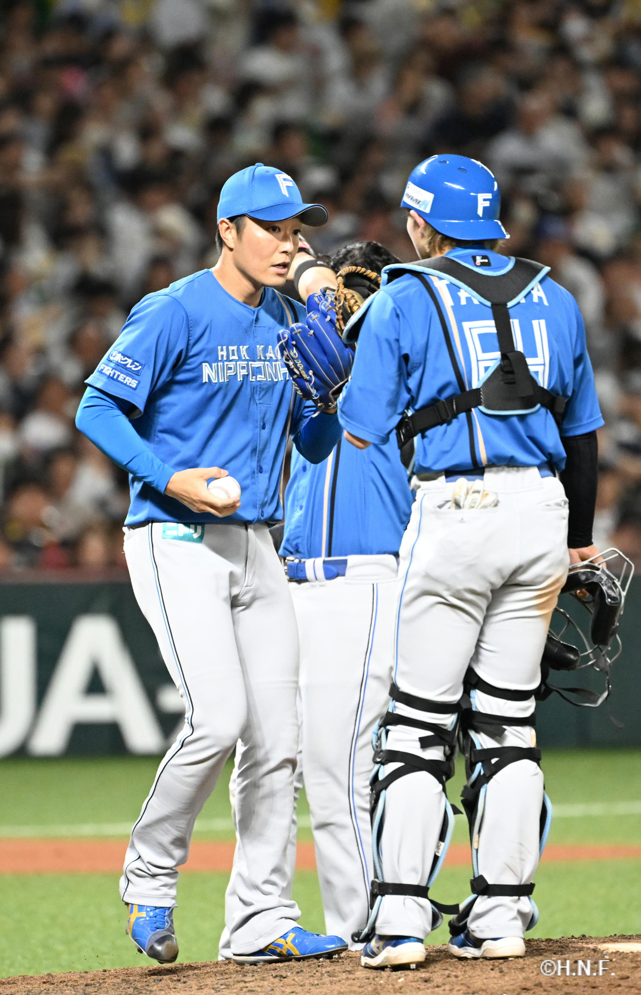 6回裏、玉井投手01