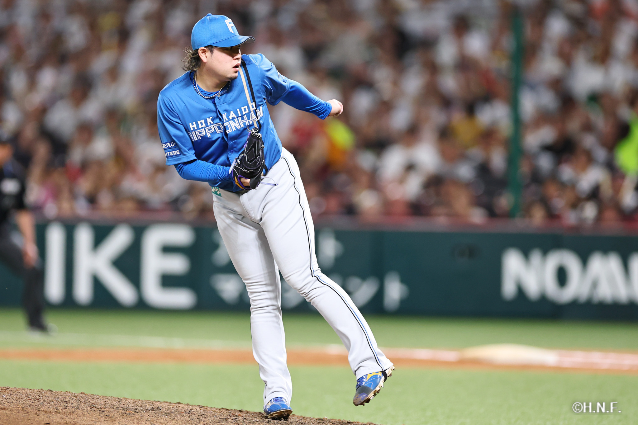 7回裏、堀投手01