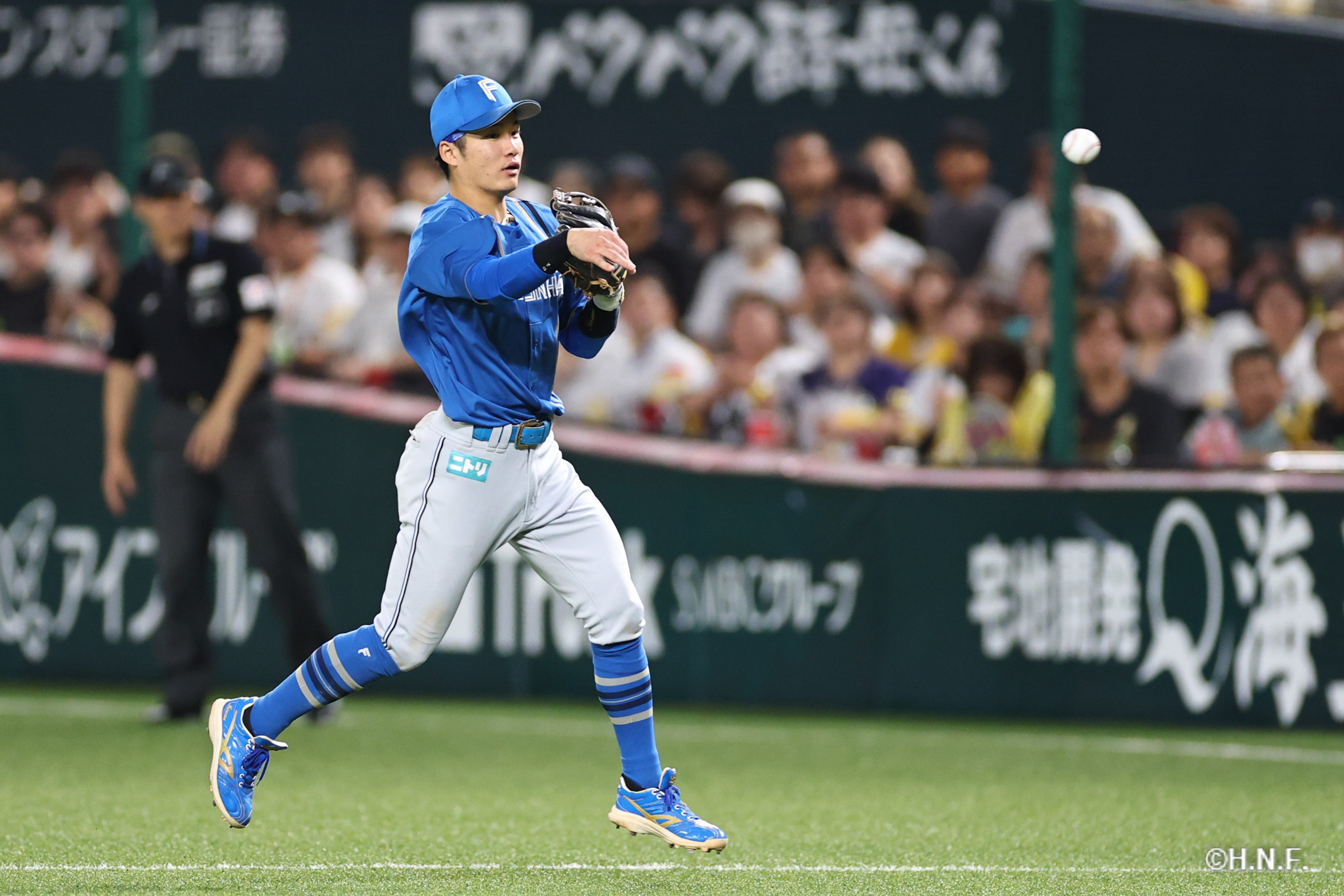 8回裏、奈良間選手