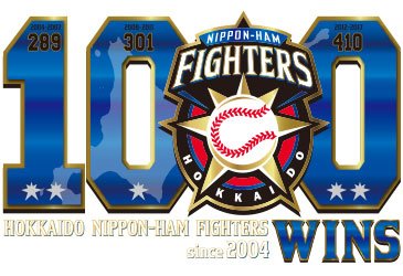 日本ハムファイターズリーグ優勝記念写真パネル 2016年のパ・リーグ優勝を決めた北海道日本ハムファイターズの