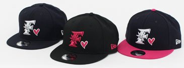 北海道日本ハムファイターズ NEWERAキャップ デニム ハート 59FIFTY 北海道日本ハムファイターズ ブラック × ブラック