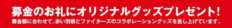募金のお礼にオリジナルグッズプレゼント!