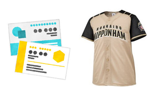 「名刺」、「ビジターユニフォーム」イメージ