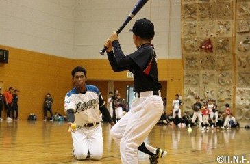 現役選手による野球教室の様子2