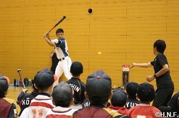 現役選手による野球教室の様子3