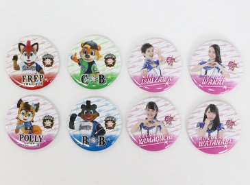 マスコット&ファイターズガール缶バッジ