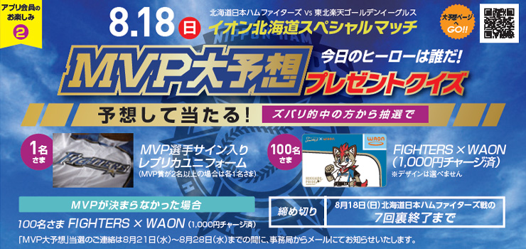 MVP大予想プレゼントクイズ