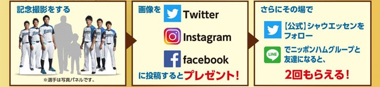 シャウエッセンブースプレゼント企画