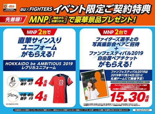 au×FIGHTERSイベント限定ご契約特典