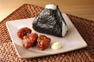 大きなオニギリザンギマヨ