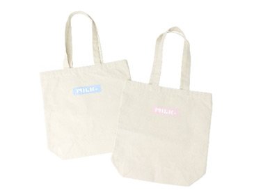 MILKFED. キャンパストート(水色/ピンク)