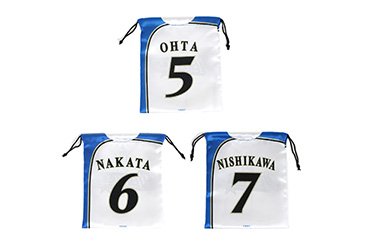 ユニフォーム柄巾着裏