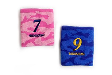 選手カラーリストバンド