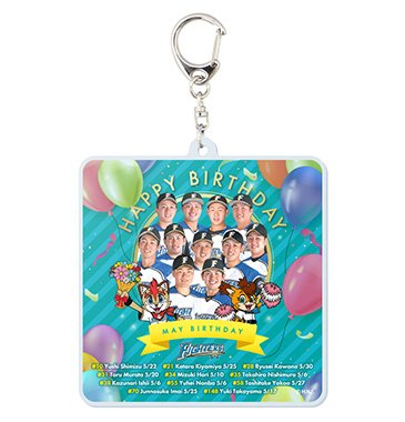 HAPPY BIRTHDAYアクリルキーホルダー