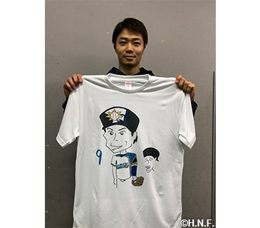 木田画伯Tシャツ 中島卓選手