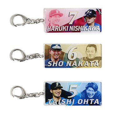 選手フォトアクリルキーホルダー