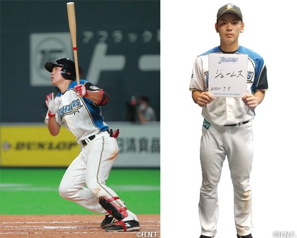 決勝本塁打とヒーローインタビュー後