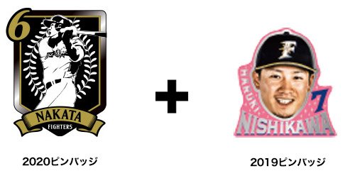 2020ピンバッジ+2019ピンバッジ
