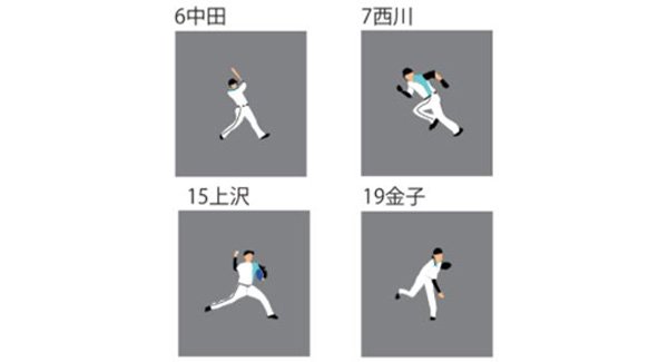プレイヤーズ刺繍シルエット