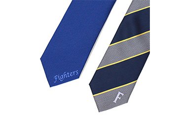 ファイターズオリジナルネクタイ（ブルー/レジメン柄）
