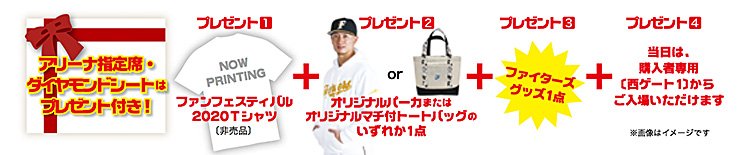 アリーナ指定席・ダイヤモンドシート購入者全員プレゼント