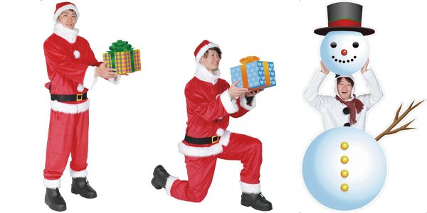 クリスマスver. 選手等身大パネル