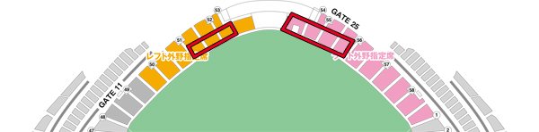 東京ドームGo!西川遥輝シート