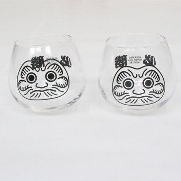 必勝だるまグラス2個セット