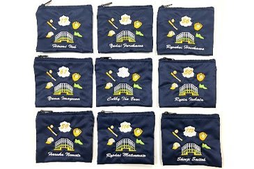 鎌スタ☆刺繍ミニポーチ