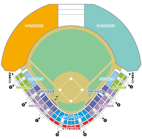 帯広の森野球場座席図
