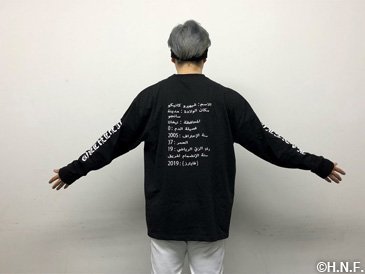 ロングTシャツ背面