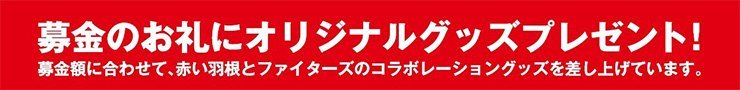 募金のお礼にオリジナルグッズプレゼント!
