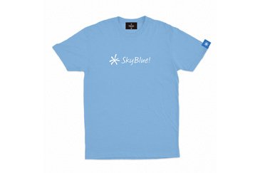 ロゴTシャツ スカイブルー