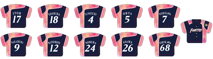 ユニフォームミニクッションキーホルダー