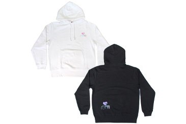 パーカー（ホワイト/ブラック）