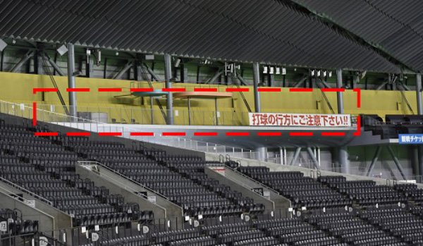 3階席三塁側特設エリア