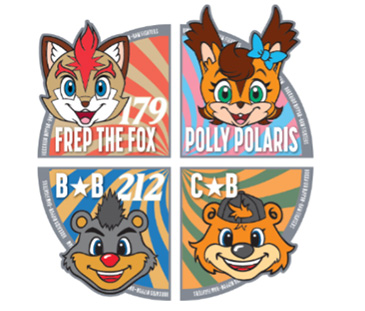 マスコットピンバッジ(全4種)