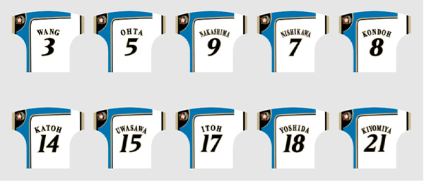 ユニフォームハンドタオル 全10種