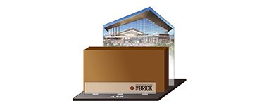 アクリルスタンド付ディスプレイ用レンガ