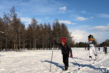 クロカンスキートレーニング体験の様子02